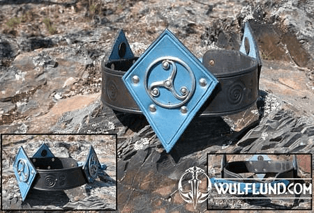 LEATHER LARP CROWN - FANTASY ACCESSORY - LARP