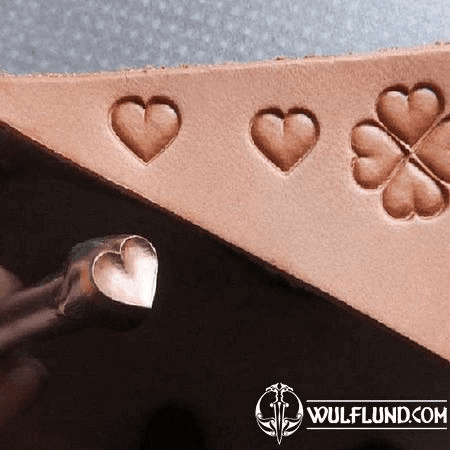 HEART, LEATHER STAMP