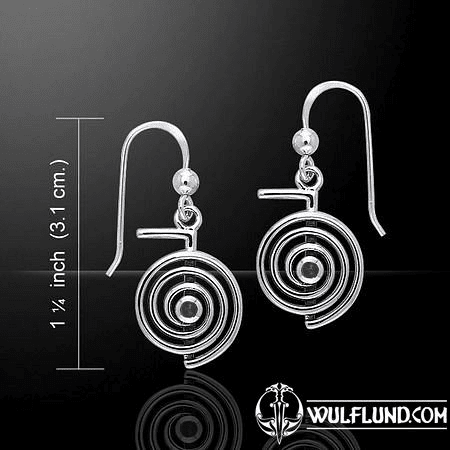 CHO KU REI, REIKI SILVER EARRINGS, AG 925