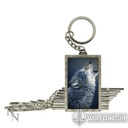 HOWLING WOLF 3D KEYCHAIN