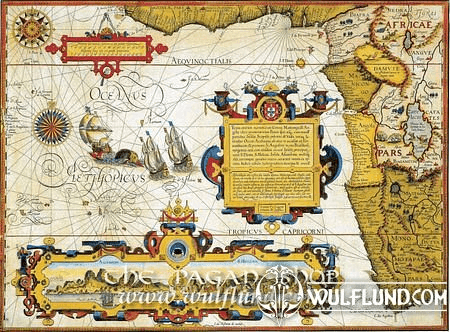 OCEANUS AETHIOPICUS, HISTORICAL MAP, REPLICA