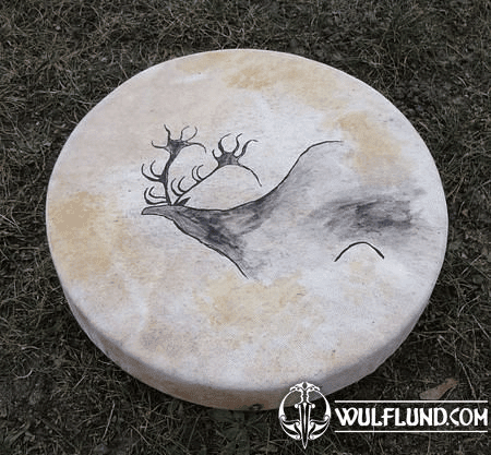 SHAMAN DRUM - LASCAUX CAVE PAINTING