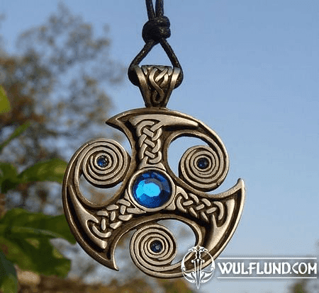 SPIRALES TROIS DE LA VIE PENDENTIF