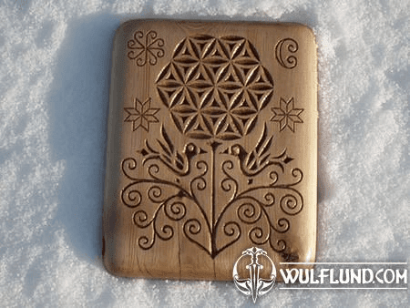 FLOWER OF LIFE, WOOD CARVING