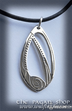 CELTIC NECKLACE, HANDCRAFTED SILVER PENDANT, XVII