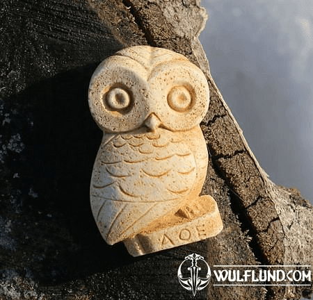 OWL OF GODDESS ATHENA, MAGNET