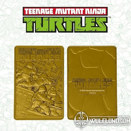 TEENAGE MUTANT NINJA TURTLES INGOT LIMITED EDITION (GOLD PLATED)