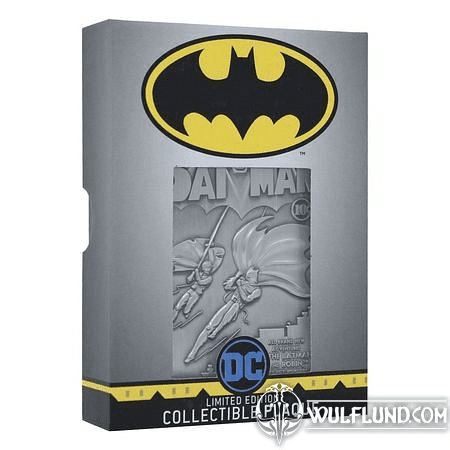 DC COMICS COLLECTIBLE PLAQUE BATMAN LIMITED EDITION