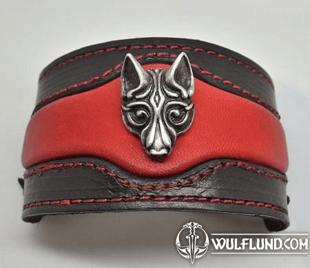 FENRIR - VIKING WOLF LEATHER BRACELET