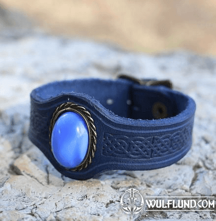 GRACIA LEATHER BRACELET WITH GLASS