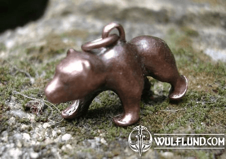 BEAR - COPPERED PENDANT