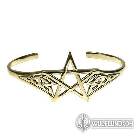 BRONZE BANGLE WITH PENTACLE