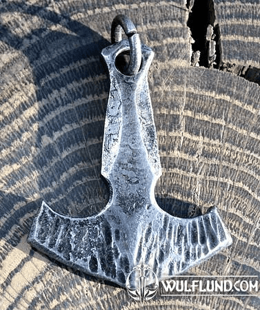 MJOLLNIR FORGED THOR'S HAMMER, PENDANT, IRON