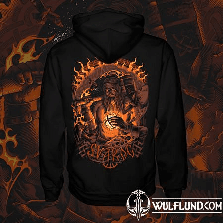 SVAROG HEAVENLY BLACKSMITH, SLAVIC GOD OF FIRE HOODIE ZIPPER