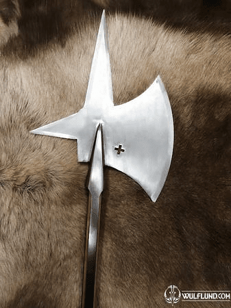 HALBERD WITH CROSS, REPLICA OF A TWO-HANDED POLE WEAPON