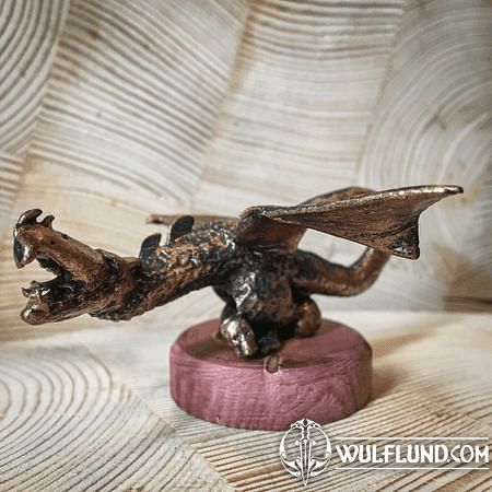 NORGAN - DRAGON. TIN FIGURE - BRONZE PATINA