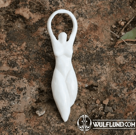 MOTHER EARTH, VENUS, CARVED BONE PENDANT