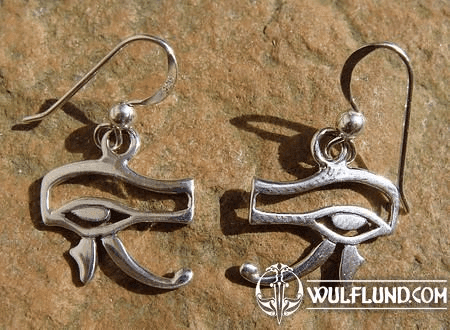 THE EYE OF HORUS, SILVER EARRINGS, AG 925