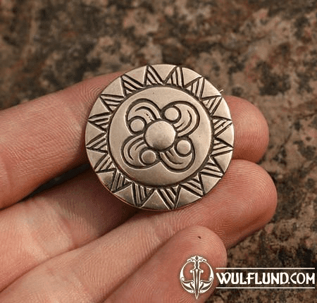 SUN BROOCH II, BRONZE