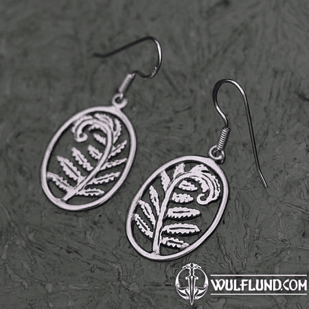 FERN, SILVER EARRINGS