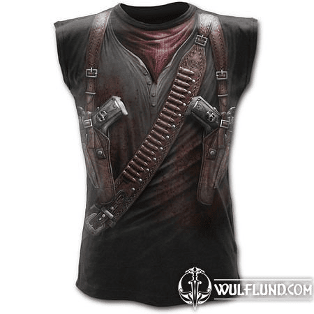 HOLSTER WRAP - ALLOVER SLEEVELESS T-SHIRT BLACK