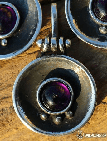 ORBIT, SILVER PENDANT, AMETHYST