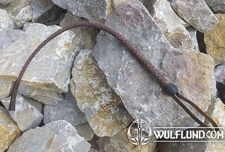 SMALL WHIP, LEATHER, BROWN