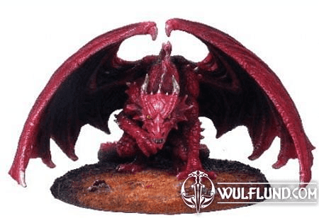RED DRAGON, LARGE STATUE