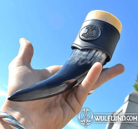 MJÖLNIR, LEATHER HORN HOLDER