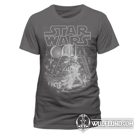 STAR WARS - CLASSIC, NEW HOPE, UNISEX T-SHIRT - GREY