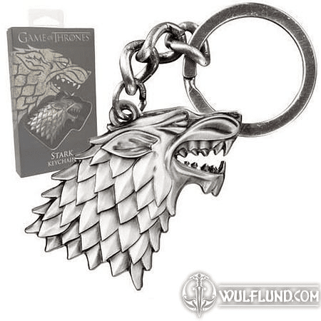 GAME OF THRONES - STARK SIGIL, METAL KEYCHAIN