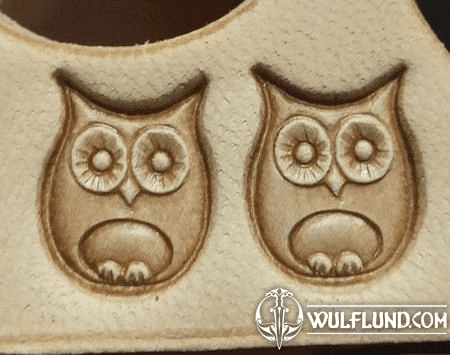 OWL, LEATHER STAMP