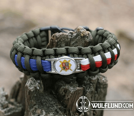 BRACELET PARACORD, SOLDAT - ARMÉE TCHÈQUE