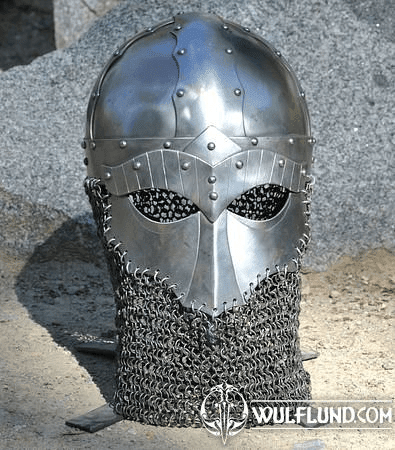 STEINAR, VIKING HELMET WITH CHAINMAIL, RIVETED CHAINS 2MM