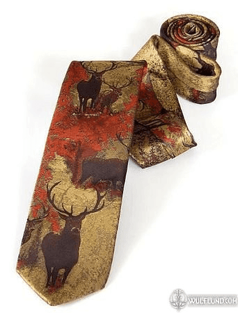 TIE WITH DEER BROWN