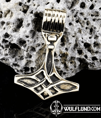 BIRGIR, THOR'S HAMMER, BRONZE AMULET