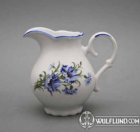 MILK JUG 0.24 LITERS OPHELIA CORNFLOWERS, CARLSBAD PORCELAIN