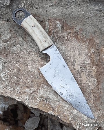 OCULAR, FORGED KNIFE WITH ANTLER