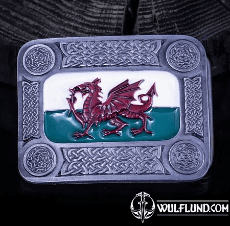 CYMRU, WELSH DRAGON, BELT BUCKLE