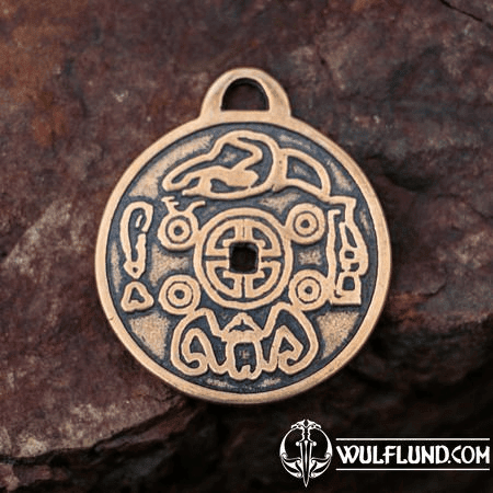 MONEY AMULET, BRONZE PENDANT