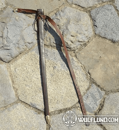 Leather Sheath for the Medieval Sword with Scabbard Chape - wulflund.com