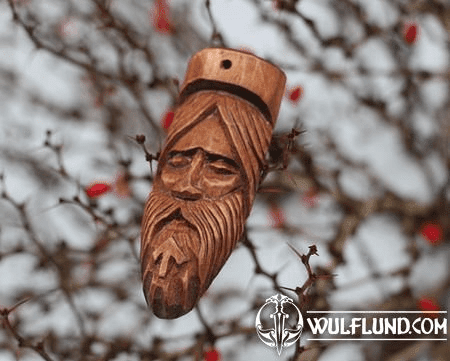 THOR VIKING GOD, HAND CARVED PENDANT