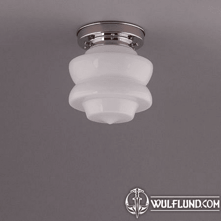 SMALL TOP, CEILING LAMP, NICKLE STRAIGHT FIXTURE