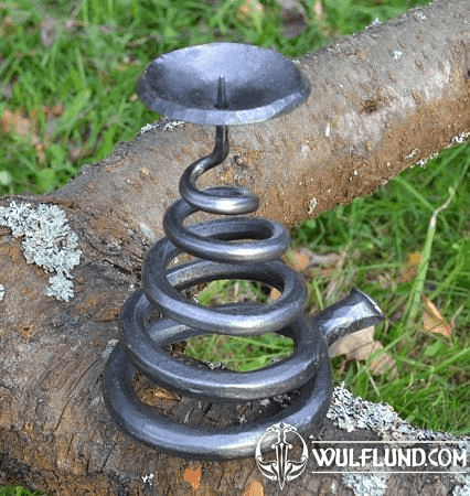 FORGED SPIRAL CANDLE HOLDER