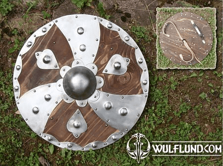 ROUND SHIELD II, WOOD AND METAL