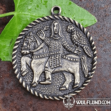 MEDIEVAL FALCONER MORAVIA MAGNA ZINC PENDANT