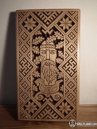 SLAVIC GOD, WOOD CARVING