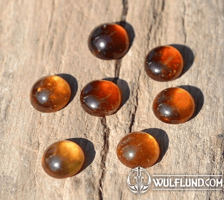 GARNET - HESSONITE, CABOCHON GEMSTONE 5 MM