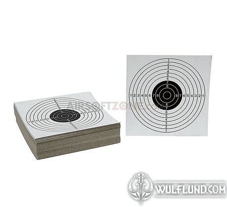 SHOOTING TARGET 14X14 CM 100PCS