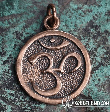 OM, BRONZE PENDANT